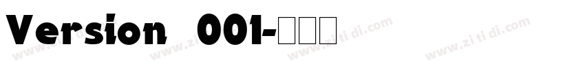 Version 001字体转换